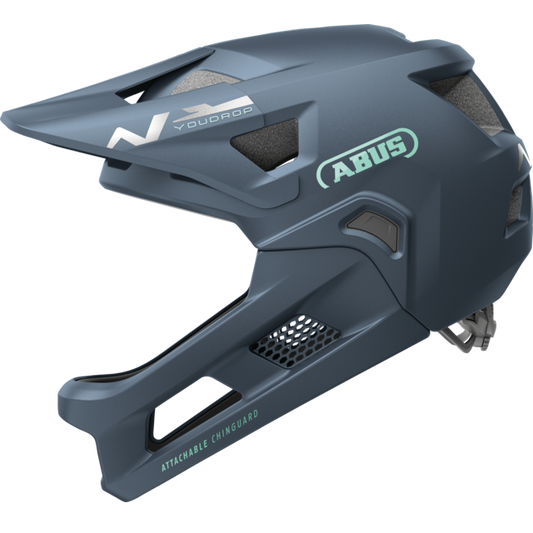 Casco de BTT ABUS YOUDROP FF Junior Midnight Azul