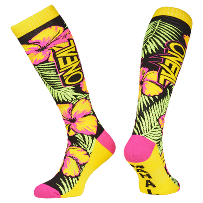 Calcetines O'NEAL PRO MX ISLAND Rosa/Verde/Amarillo