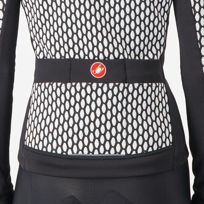 Maillot CASTELLI SFIDA 2 Mujer Mangas Largas Negro/Blanco