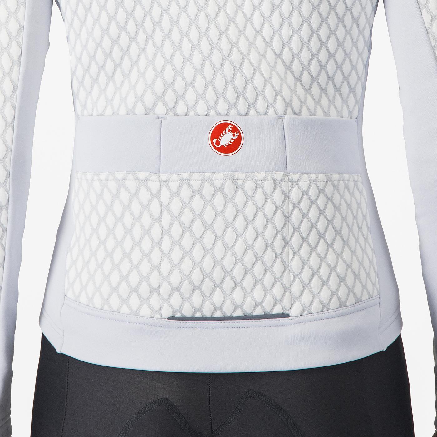 Maillot de manga larga para mujer CASTELLI SFIDA 2 Gris claro
