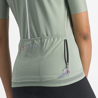 Maillot CASTELLI ENDURANCE W Mujer Mangas Cortas Verde