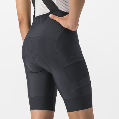 Culote Corto con Tirantes CASTELLI UNLIMITED CARGO Mujer Negro