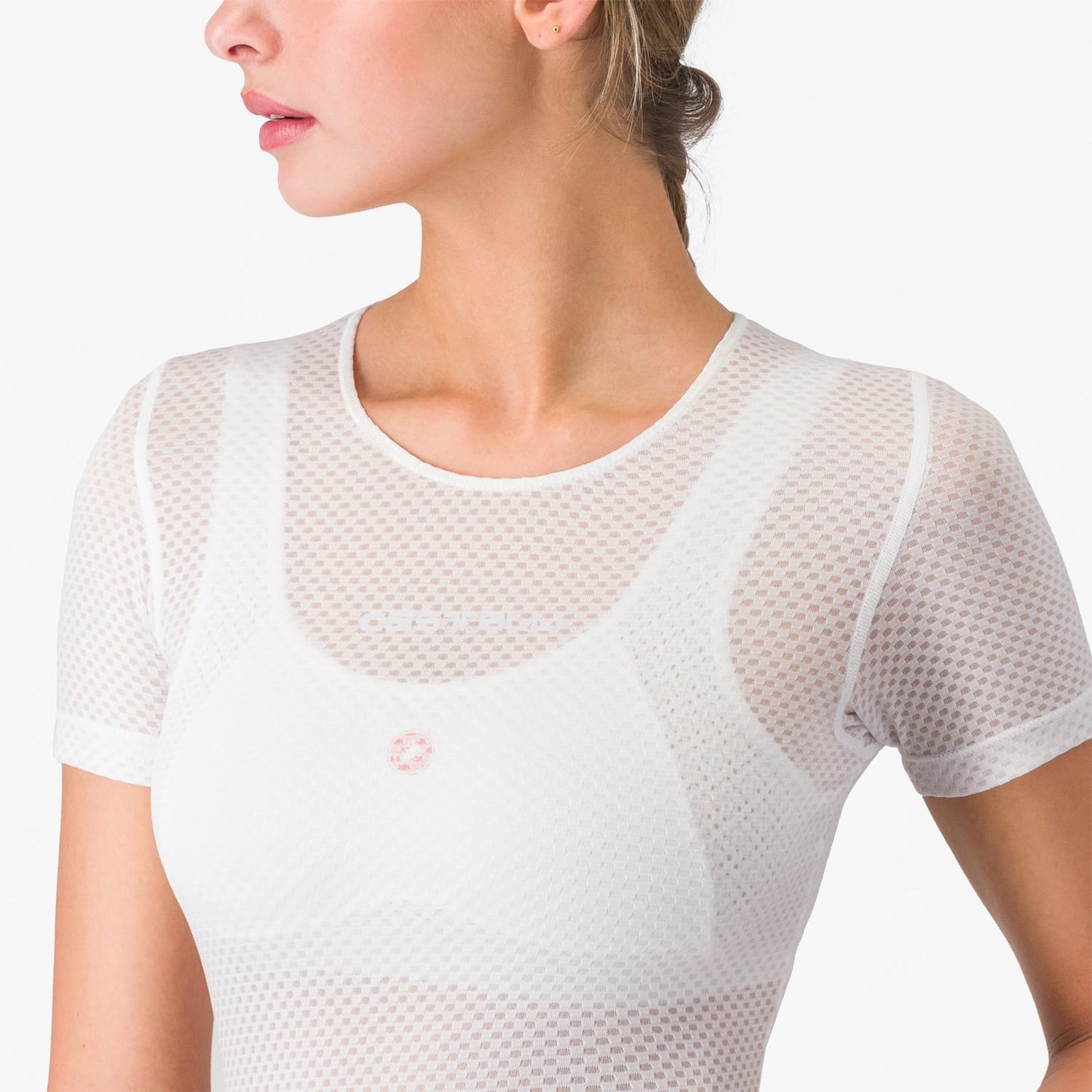 CASTELLI PRO MESH Ropa interior femenina de manga corta Blanco