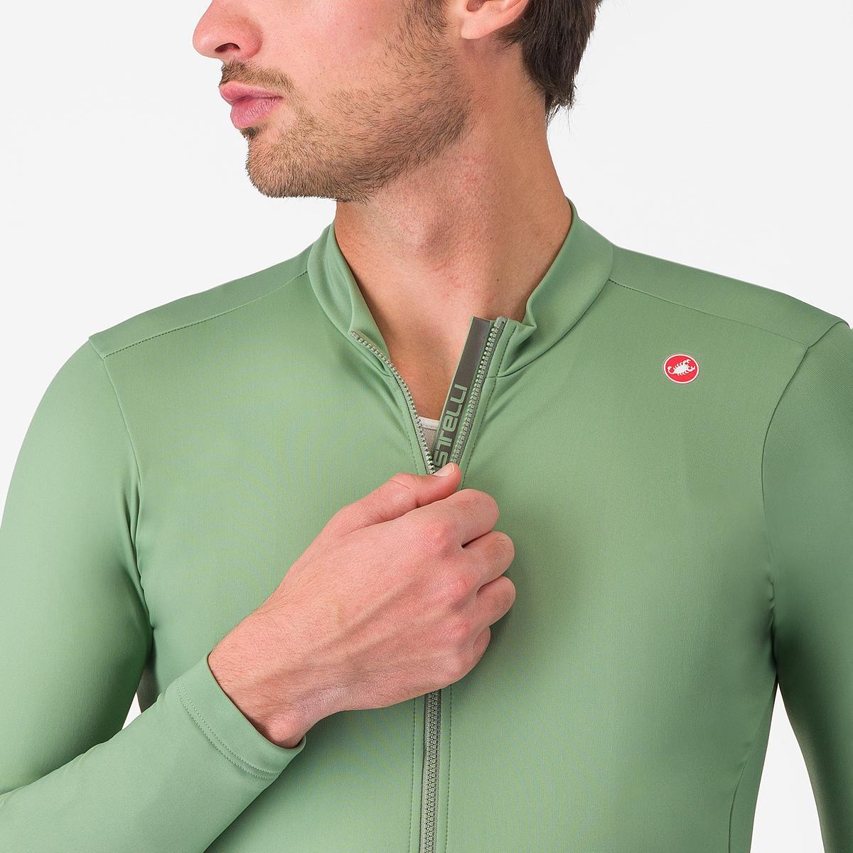 CASTELLI ESPRESSO THERMAL Maillot de manga larga Verde