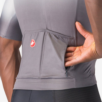 Maillot CASTELLI UPF Mangas Cortas Gris