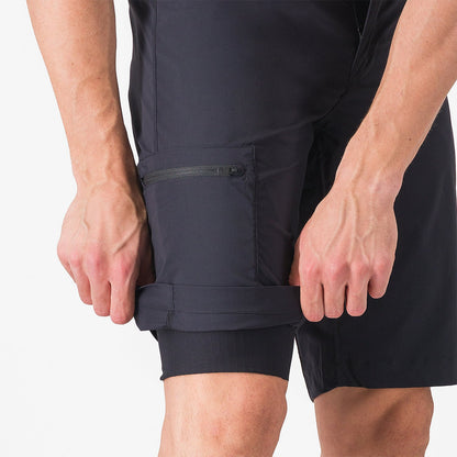 Culotte Corto CASTELLI UNLIMITED ADVENTURE BAGGY Negro