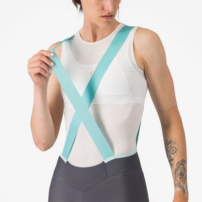 Culotte Corto con Tirantes CASTELLI PRIMA 2 DT Mujer Gris Oscuro