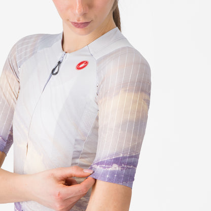 Maillot CASTELLI AERO PRO 8S Mujer Mangas Cortas Multicolor