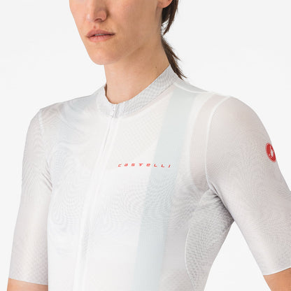 Maillot CASTELLI FANTASIA Mujer Mangas Cortas Blanco