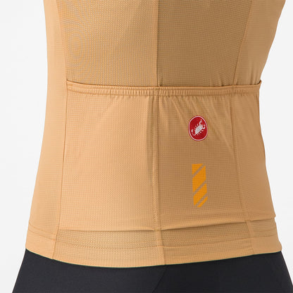 Maillot CASTELLI UNLIMITED Mujer Mangas Cortas Marrón