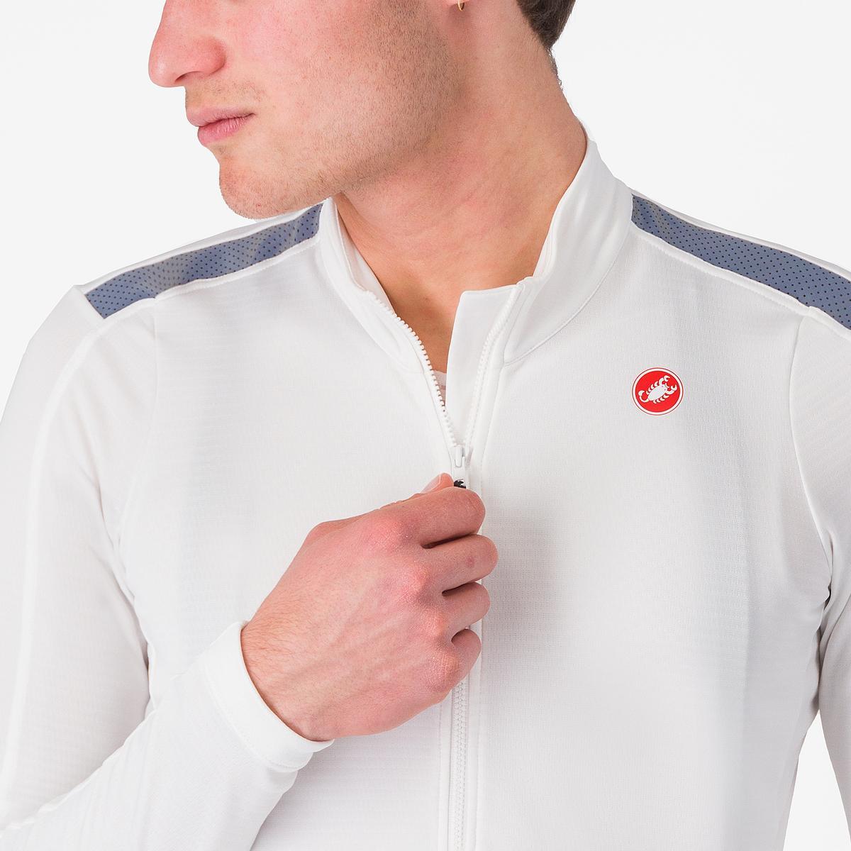 CASTELLI PURO 4 Jersey manga larga marfil