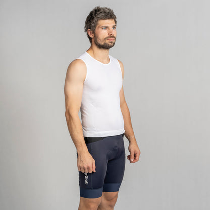 Camiseta interior sin mangas GRIPGRAB PACR VERANO SIN COSTURAS blanca