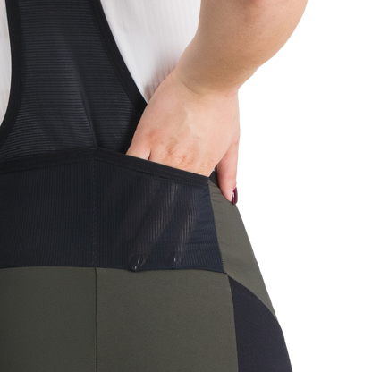Culotte Corto con Tirantes SPORTFUL SUPERGIARA 2 Mujer Caqui/Negro