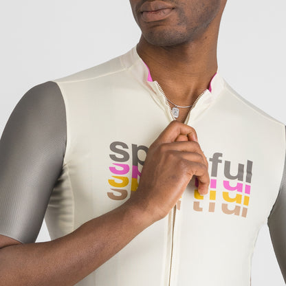 Maillot SPORTFUL SUPERGIARA 2 LOGO Mangas Cortas Crema