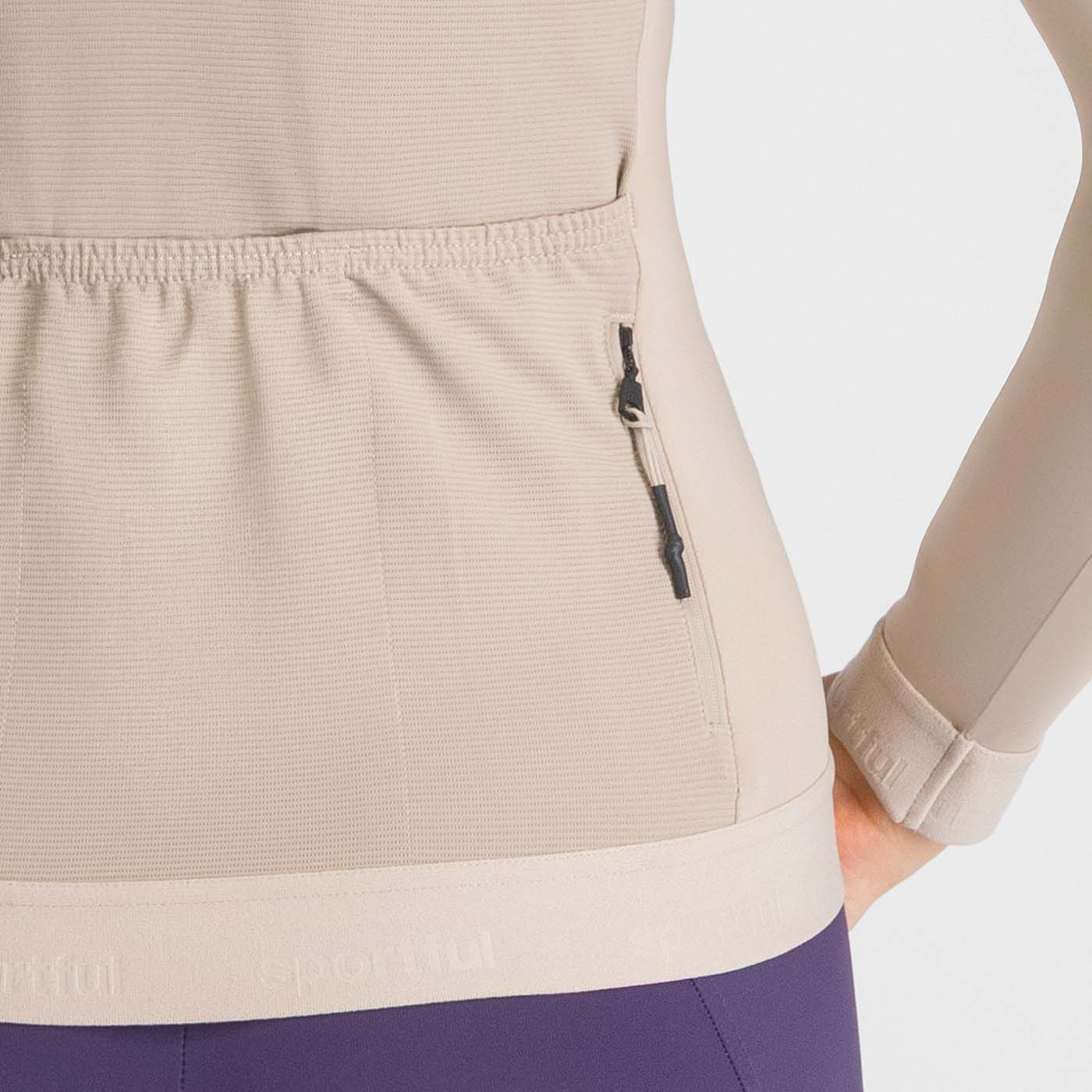 SPORTFUL SRK Maillot de manga larga para mujer Beige