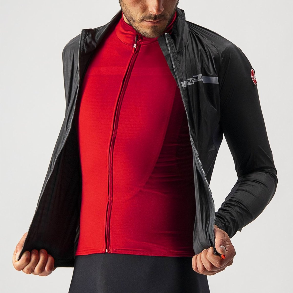 CASTELLI SQUADRA STRETCH Chaqueta Negro/Gris