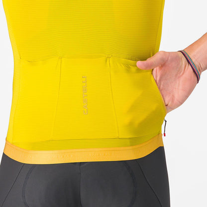 Maillot CASTELLI ESPRESSO 2 Mangas Cortas Amarillo