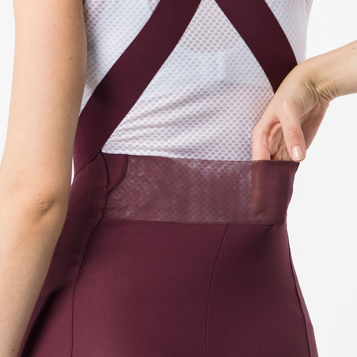 CASTELLI ESPRESSO 2 W DT Tirantes Mujer Burdeos