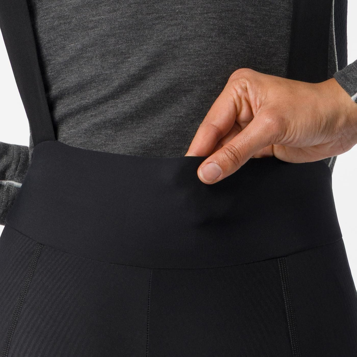 Culotte Largo con Tirantes CASTELLI COMPETIZIONE DT Mujer Negro