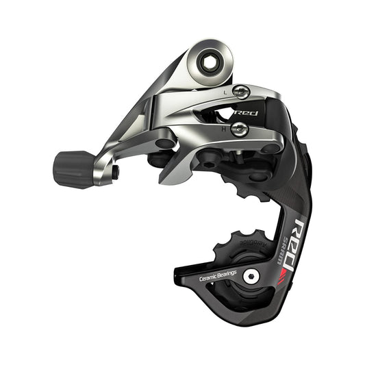 Cambio trasero SRAM RED de 11 velocidades con pata corta – vista del producto sobre fondo blanco