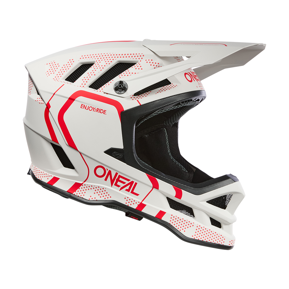 Casco MTB O'NEAL BLADE POLYACRYLITE STRIKE Blanco/Rojo