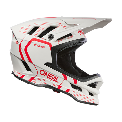 Casco MTB O'NEAL BLADE POLYACRYLITE STRIKE Blanco/Rojo
