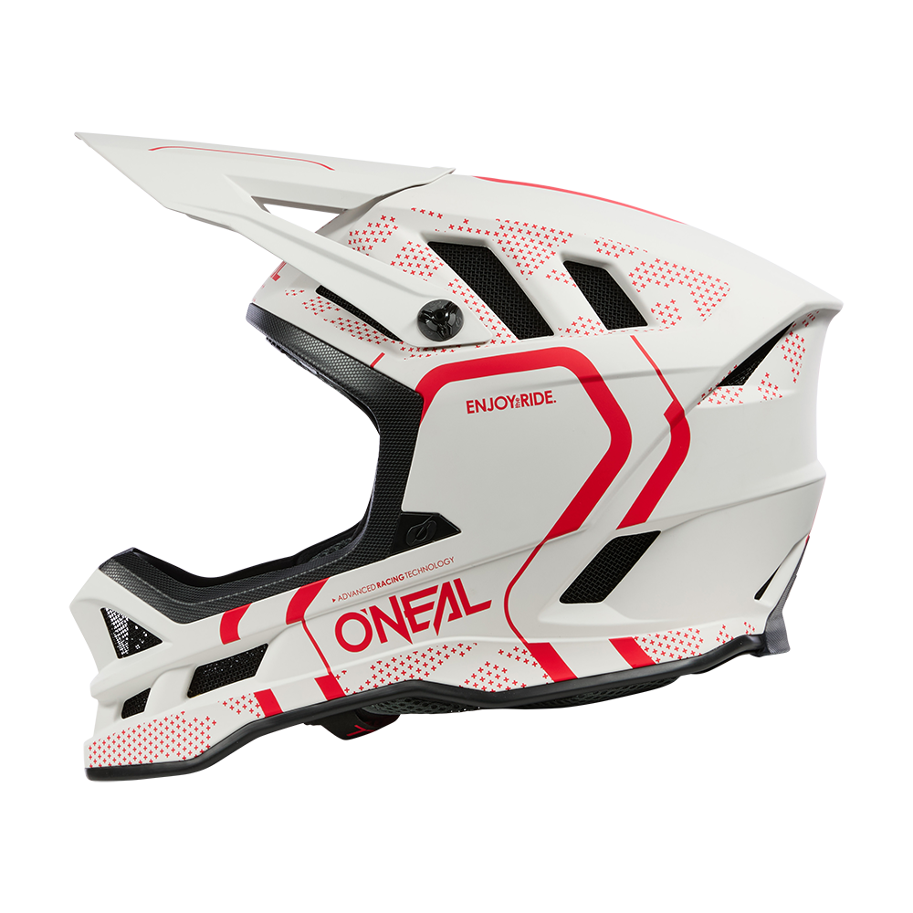 Casco MTB O'NEAL BLADE POLYACRYLITE STRIKE Blanco/Rojo