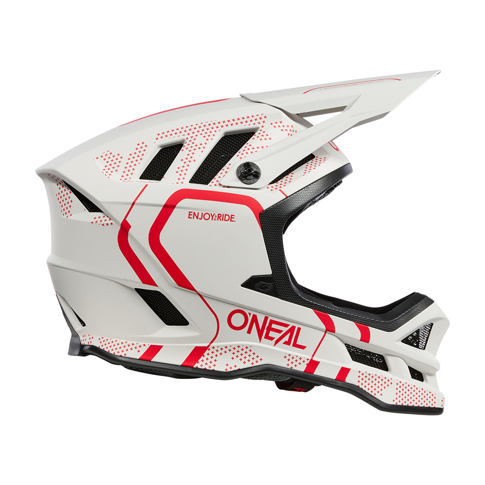 Casco MTB O'NEAL BLADE POLYACRYLITE STRIKE Blanco/Rojo