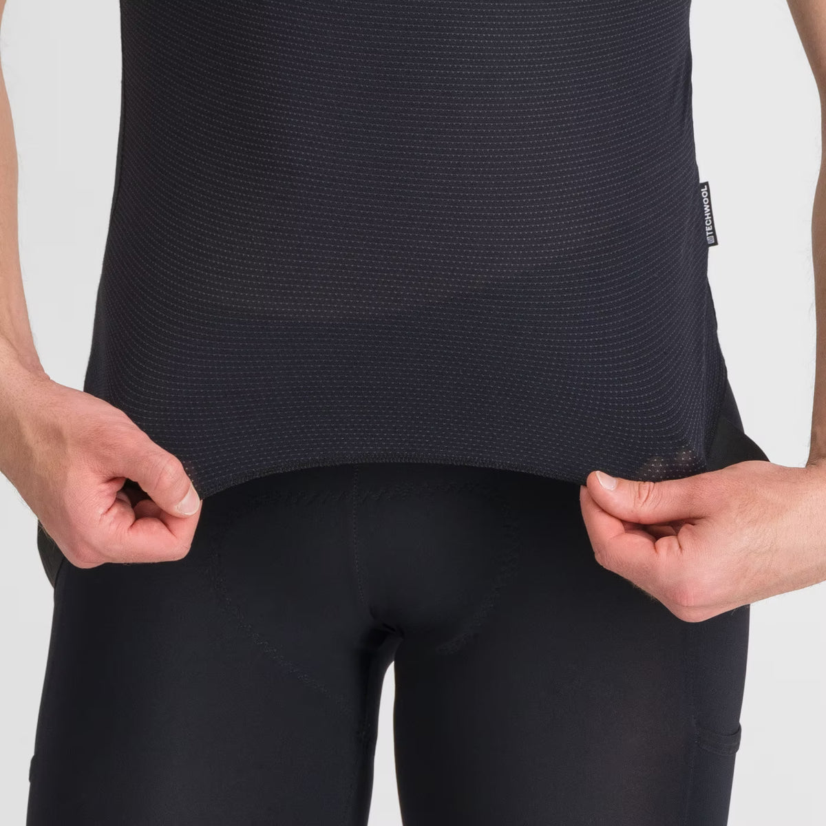 Camiseta interior SPORTFUL MERINO de manga corta negra