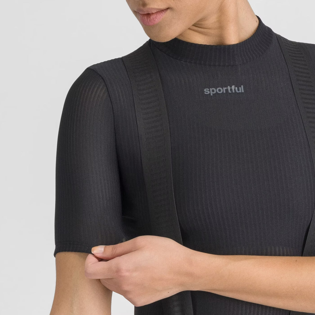 Camiseta interior SPORTFUL de invierno de manga corta para mujer negra