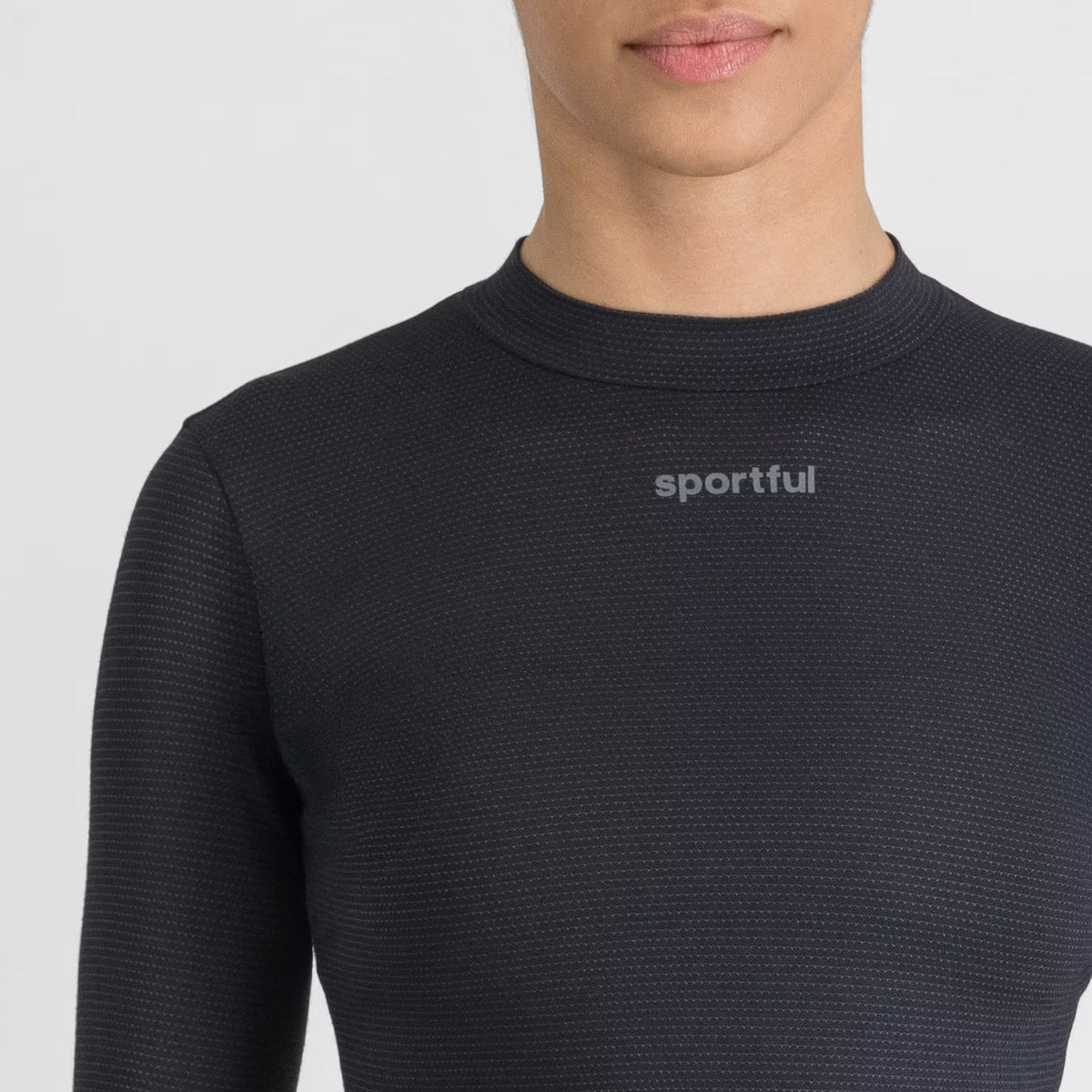 Camiseta interior SPORTFUL MERINO de manga larga para mujer negra