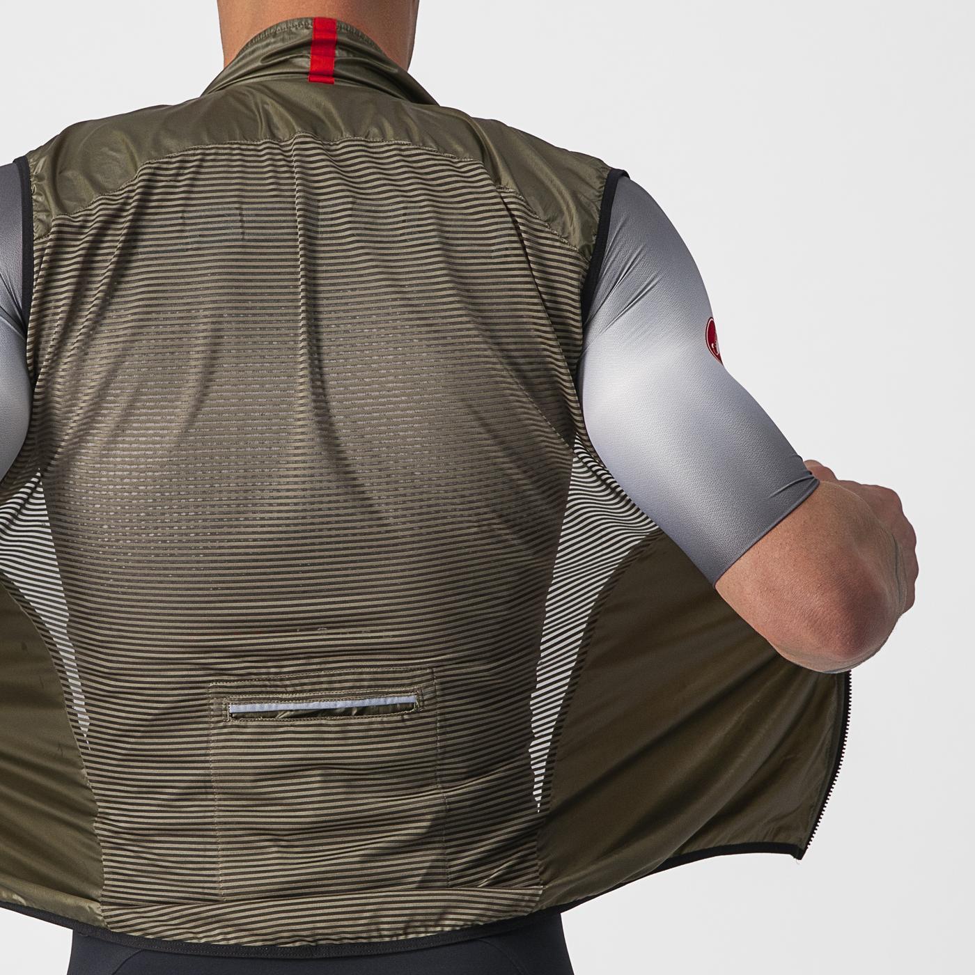 CASTELLI ARIA Chaqueta sin mangas Marrón