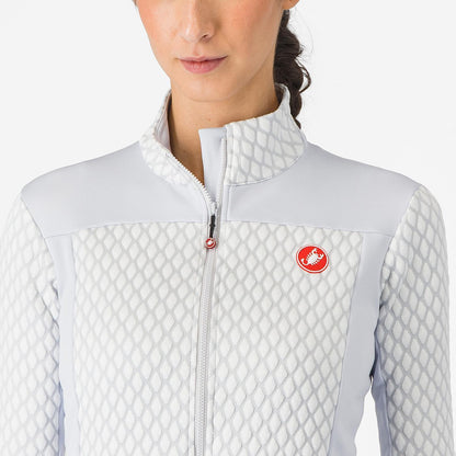 Maillot CASTELLI SFIDA 2 Mujer Mangas Largas Gris Claro