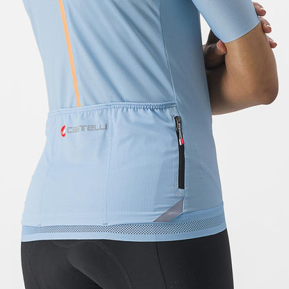 Maillot CASTELLI ENDURANCE W Mujer Mangas Cortas Azul