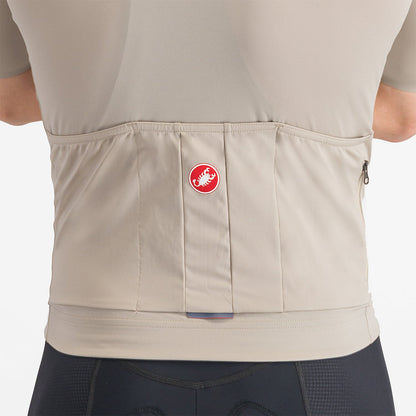 Maillot CASTELLI PROLOGO LITE Mangas Cortas Beige