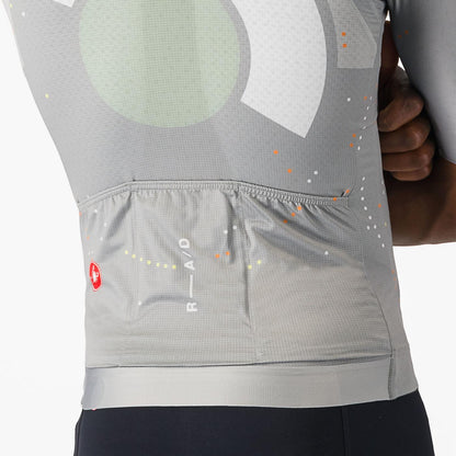 Maillot CASTELLI R-A/D Mangas Cortas Multicolor Gris