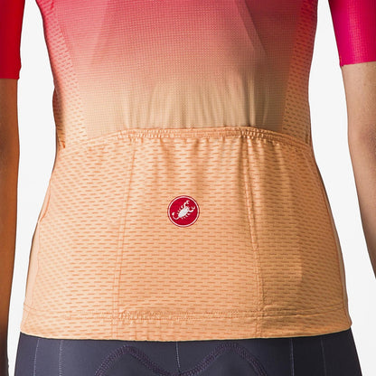 Maillot CASTELLI SALITA Mujer Manga Corta Rosa/Naranja