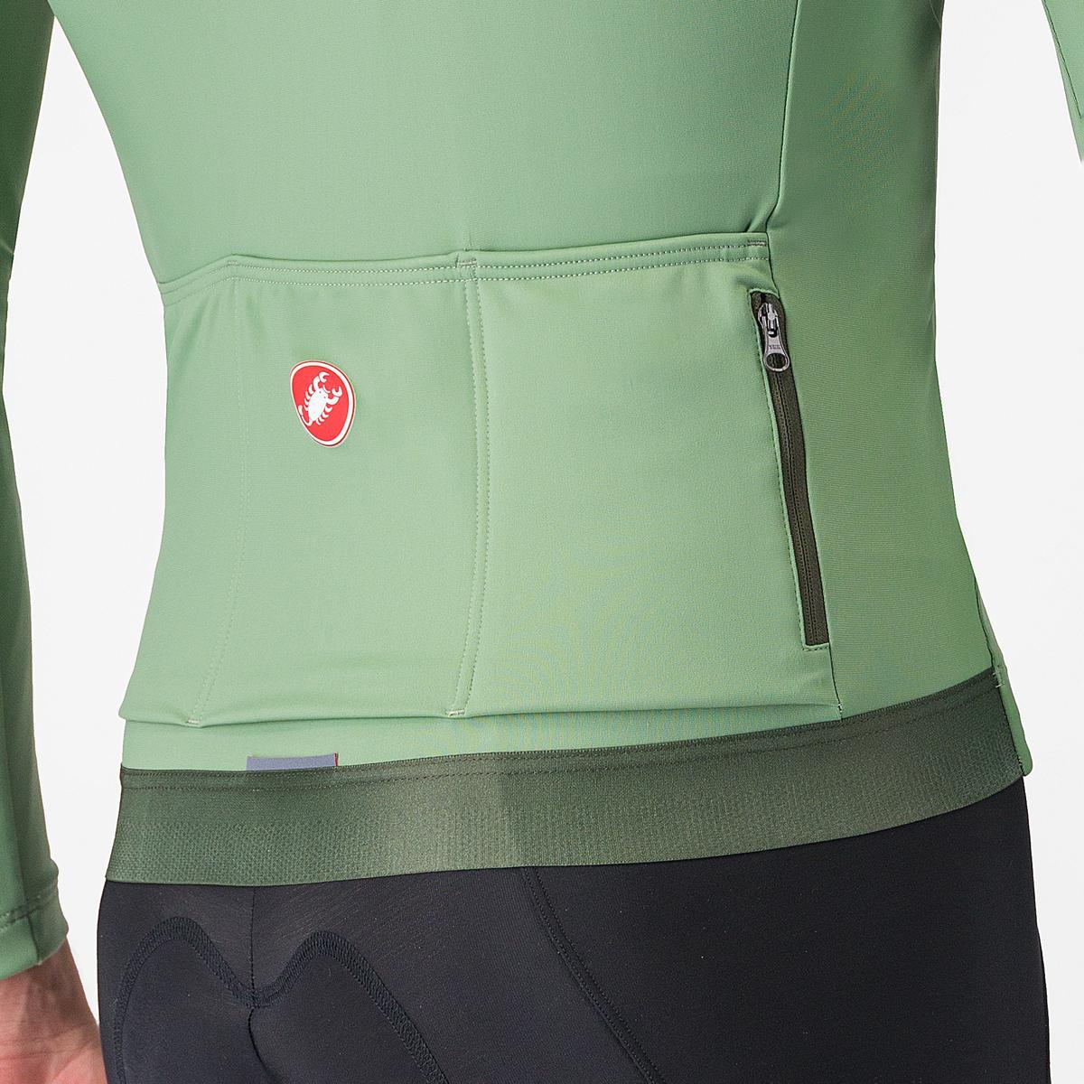 CASTELLI ESPRESSO THERMAL Maillot de manga larga Verde