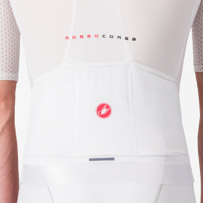 Maillot CASTELLI AERO RACE 8S Mangas Cortas Blanco