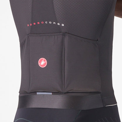 Maillot CASTELLI AERO RACE 8S Mangas Cortas Negro
