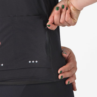 Maillot CASTELLI PREMIO EVO Mujer Mangas Cortas Negro