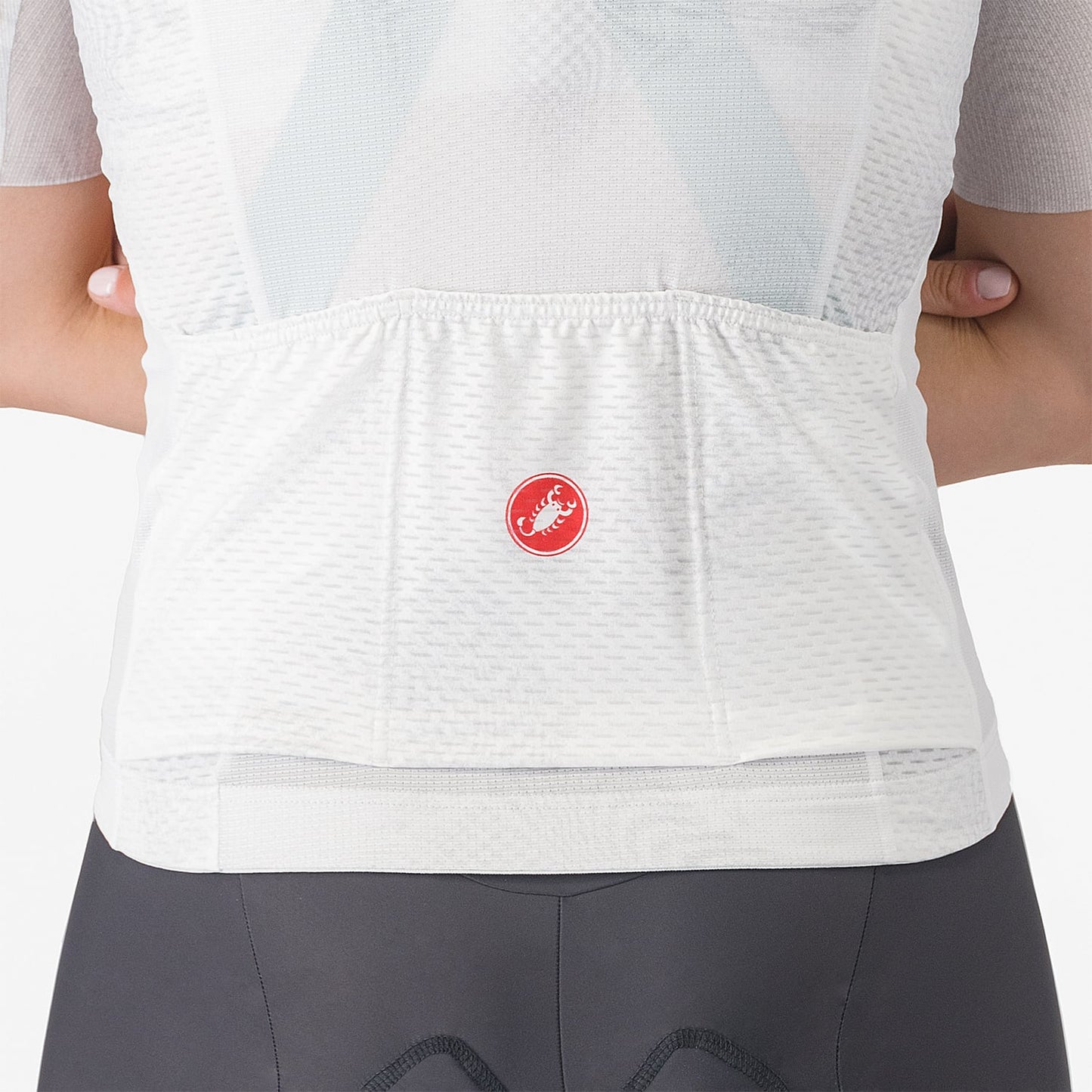 CASTELLI FANTASIA Maillot de manga corta para mujer Blanco