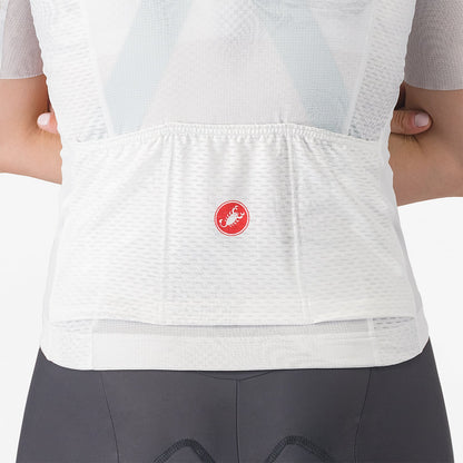 Maillot CASTELLI FANTASIA Mujer Mangas Cortas Blanco