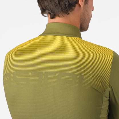 Maillot CASTELLLI APICE THERMAL Mangas Largas Azul/Mango Mojito