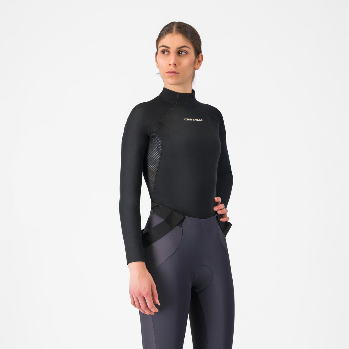 CASTELLI FLANDERS 2 Ropa interior femenina de manga larga Negro