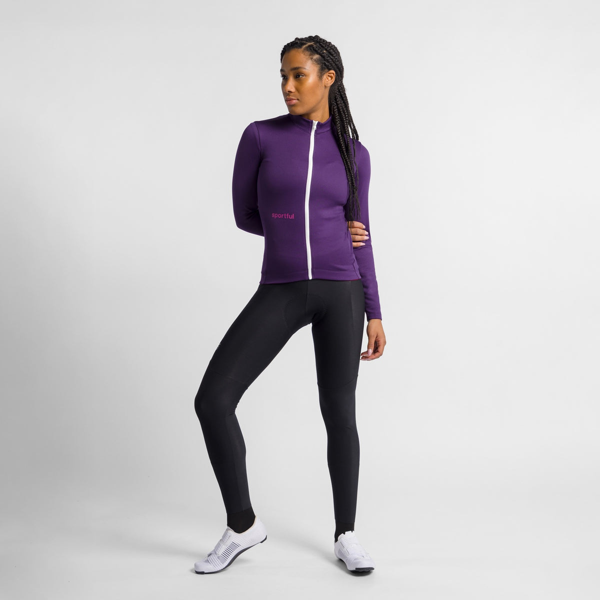 Maillot SPORTFUL CLASSIC de mujer de manga larga violeta