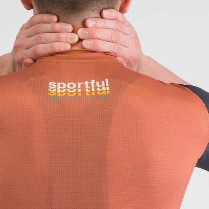Maillot SPORTFUL SUPERGIARA 2 LOGO Mangas Cortas Naranja