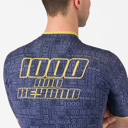 Maillot CASTELLI WOLFPACK 1000 VICTORY Mangas Cortas Marino