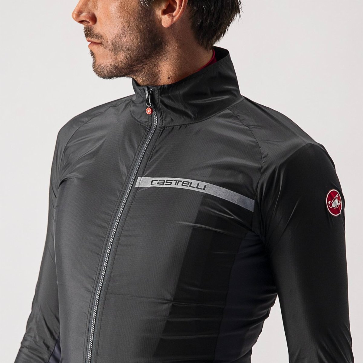 CASTELLI SQUADRA STRETCH Chaqueta Negro/Gris