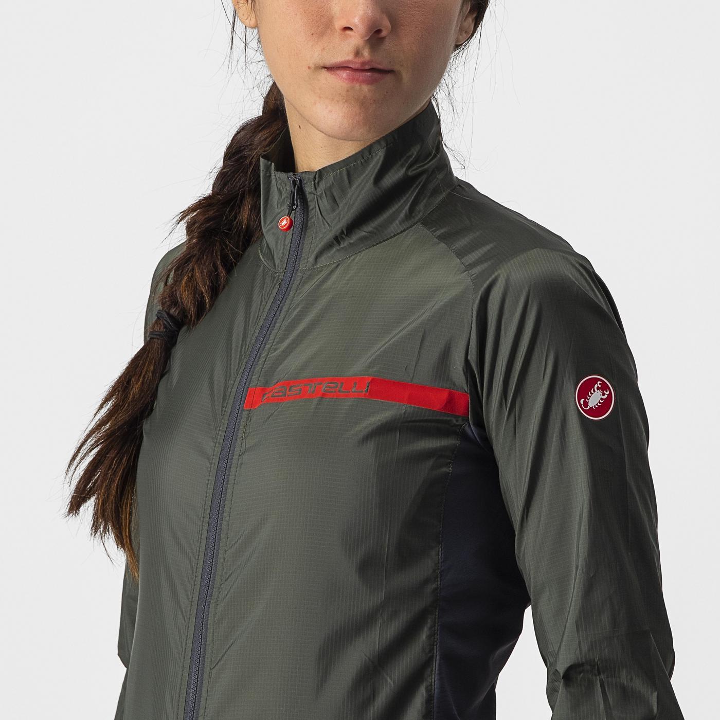 CASTELLI SQUADRA STRETCH Chaqueta Mujer Caqui